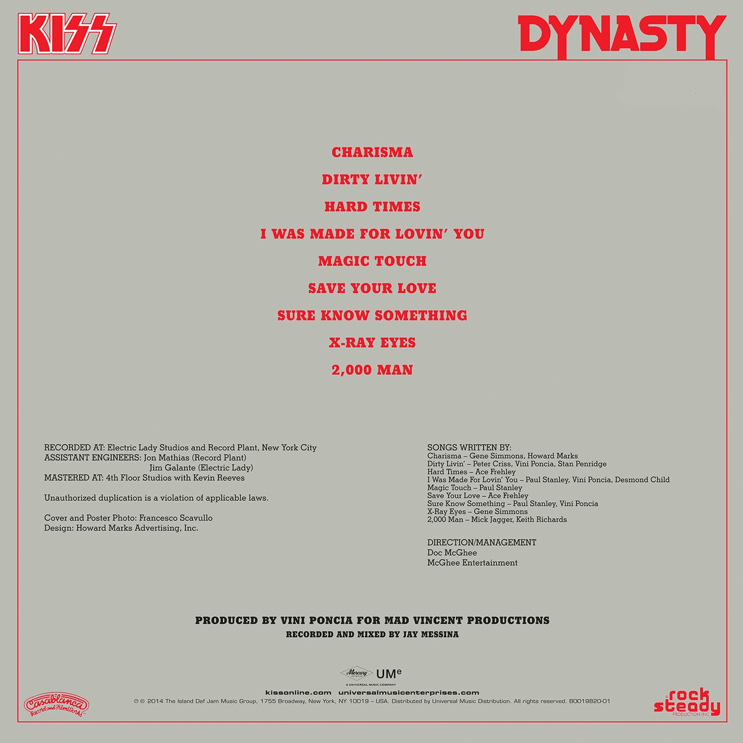 激レア!1979 DYNASTY KISS ALL4 ポスターセット♪ Kiss 1979/07 Dynasty Japan album promo ad – Japan Rock Archive